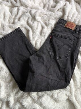 Levi's Women's Charcoal Straight Leg Jeans